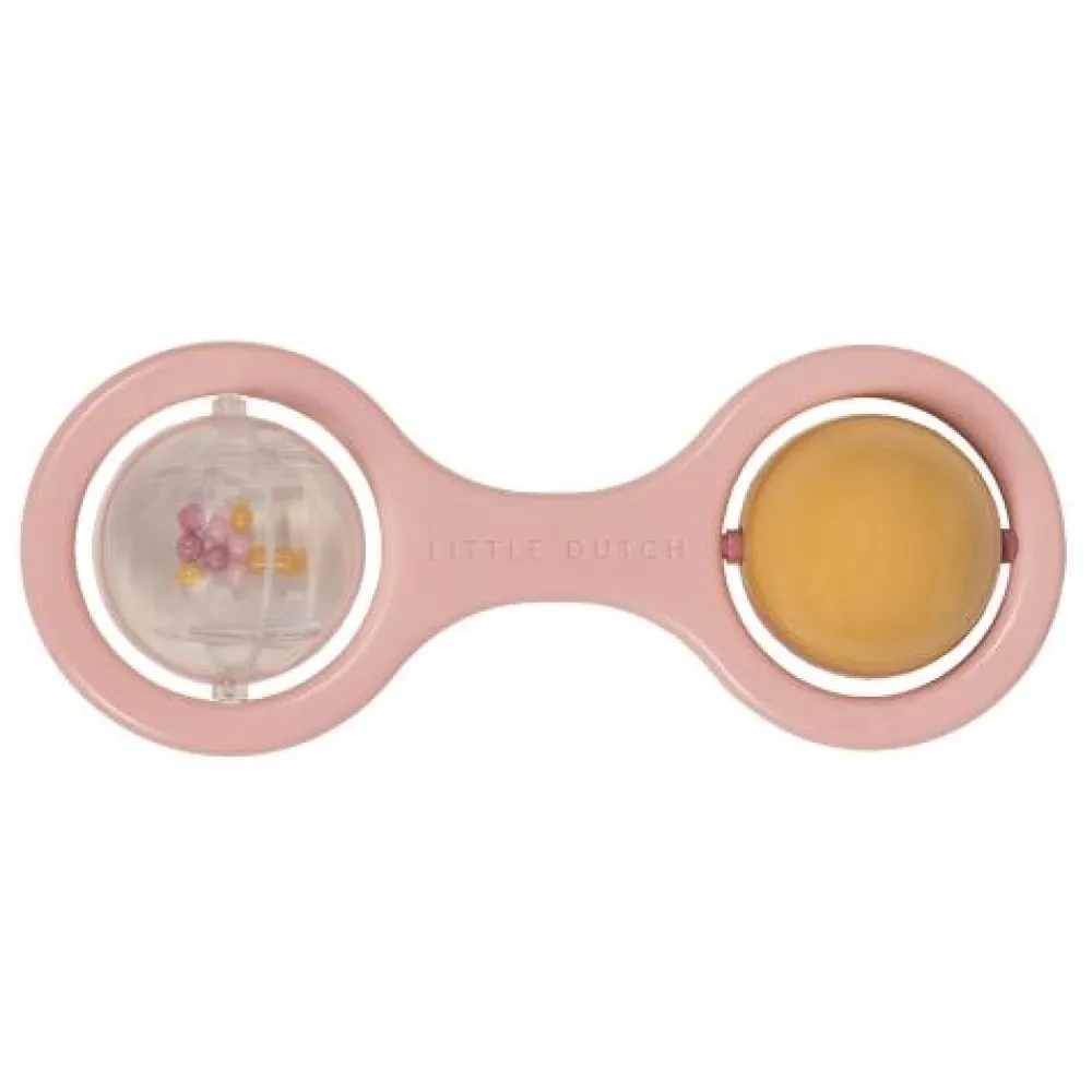 Little Dutch Rammelaar met balletjes - Roze - Essentials