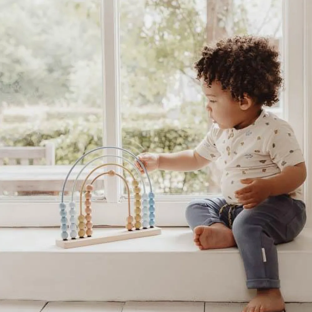Little Dutch Regenboog telraam - Blauw - Forest Friends