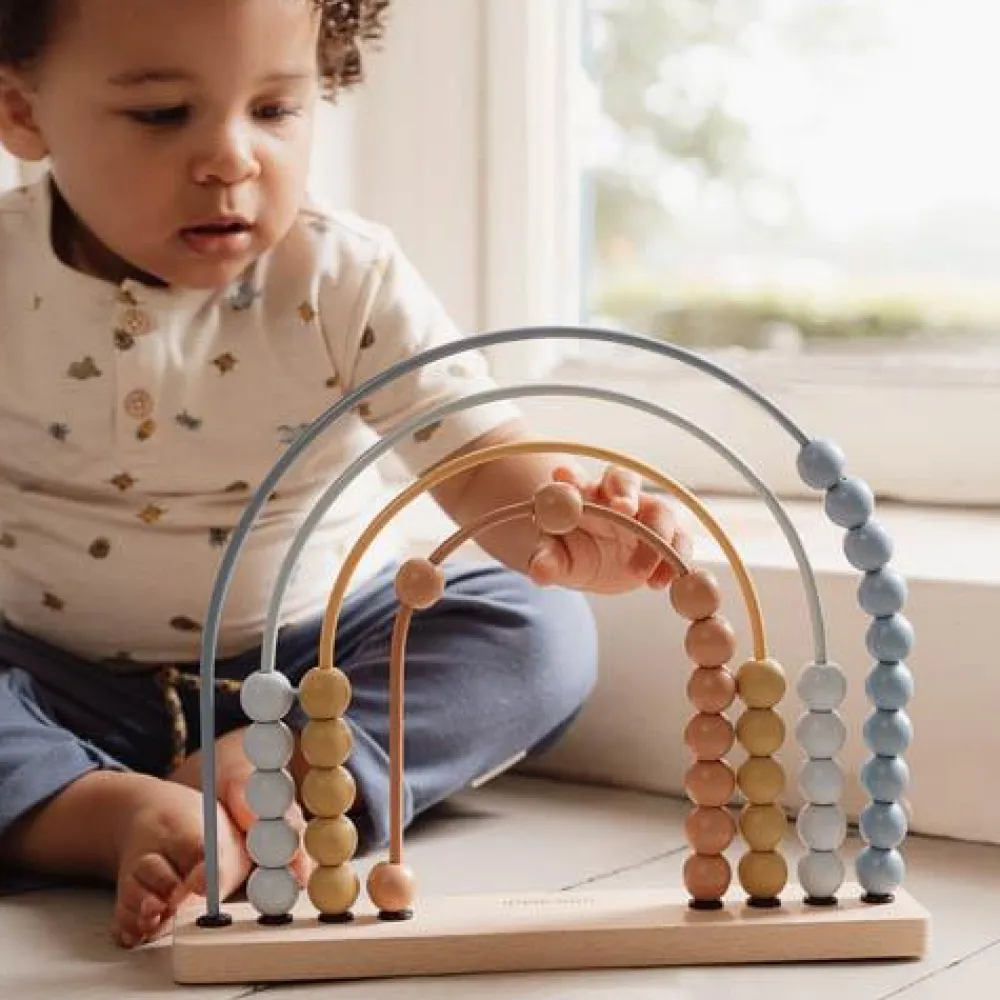 Little Dutch Regenboog telraam - Blauw - Forest Friends