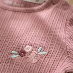 Little Dutch Rib Shirt lange mouw - Roze - Fairy Garden