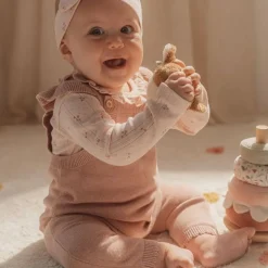 Little Dutch Romper lange mouw - Roze - Fairy Garden - Fairy Flowers