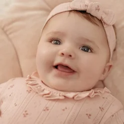 Little Dutch Romper lange mouw - Roze - Fairy Garden - Fairy Flowers