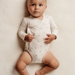 Little Dutch Romper overslag lange mouw - Zand - Little Farm