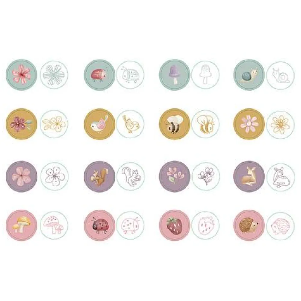 Little Dutch Self Inking Stamps - Roze - Fairy Garden