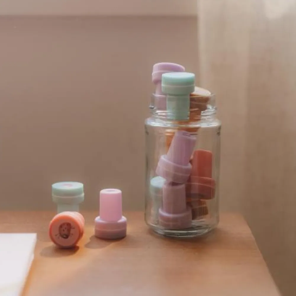 Little Dutch Self Inking Stamps - Roze - Fairy Garden