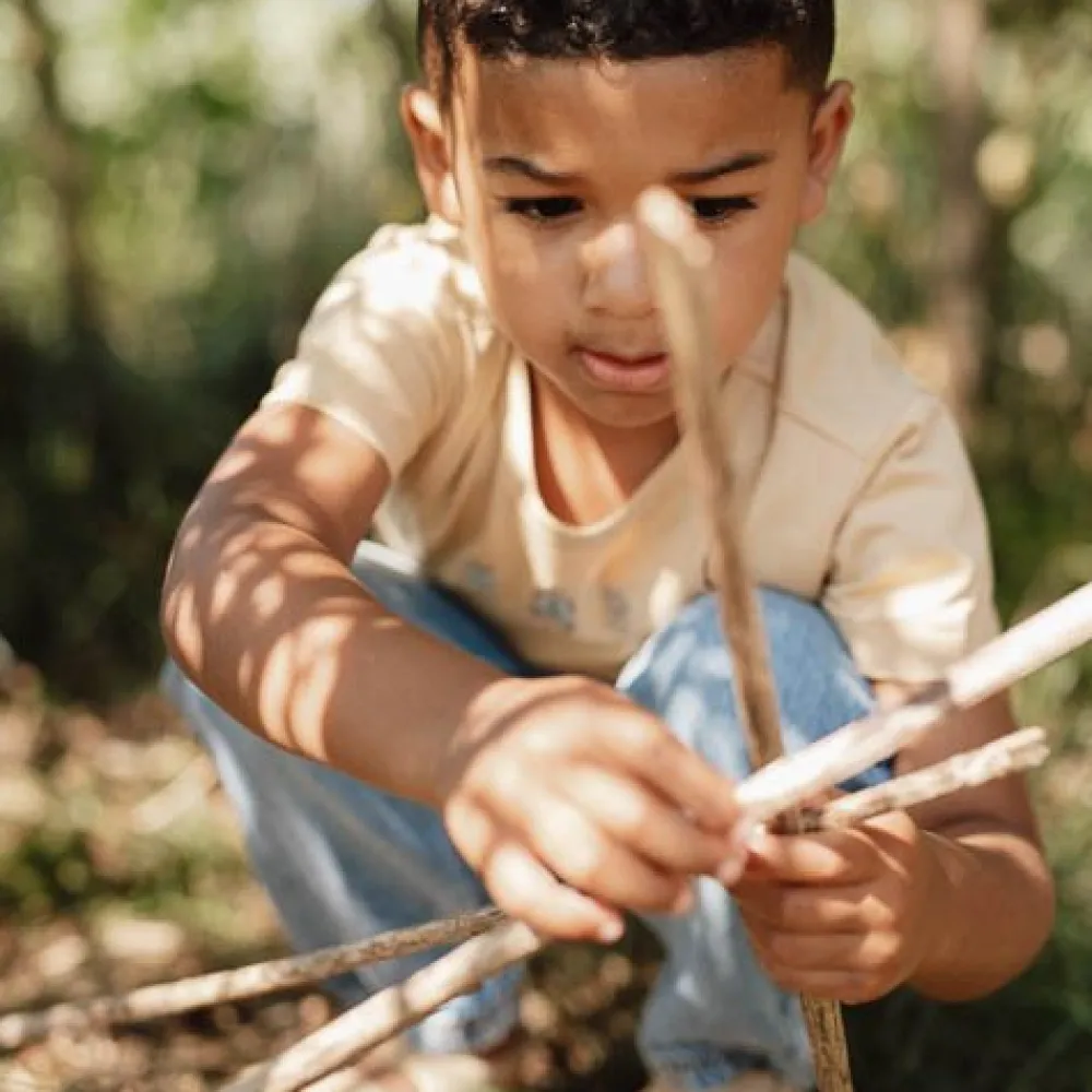 Little Dutch Shirt korte mouw - Bruin - Forest Friends
