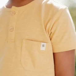 Little Dutch Shirt korte mouw - Geel - Forest Friends