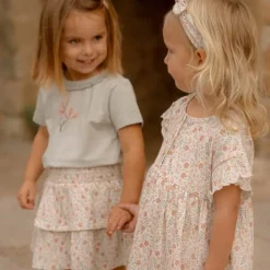 Little Dutch Shirt korte mouw - Groen - Fairy Garden