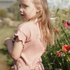 Little Dutch Shirt korte mouw - Roze - Fairy Garden