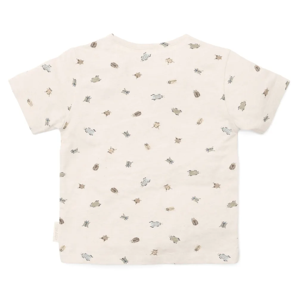 Little Dutch Shirt korte mouw - Zand - Forest Friends - Kevers
