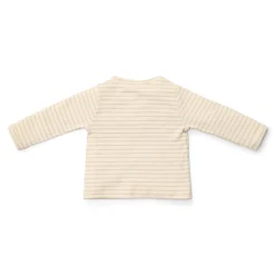 Little Dutch Shirt lange mouw - Beige - Newborn Naturals - Stripe