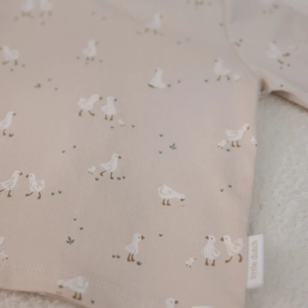 Little Dutch Shirt lange mouw - Beige - Newborn Naturals - Little Goose