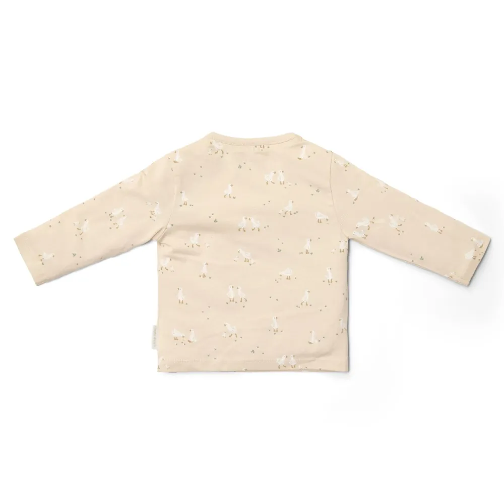 Little Dutch Shirt lange mouw - Beige - Newborn Naturals - Little Goose