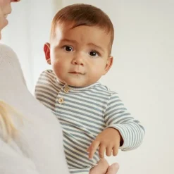 Little Dutch Shirt lange mouw - Blauw - Forest Friends - Stripe