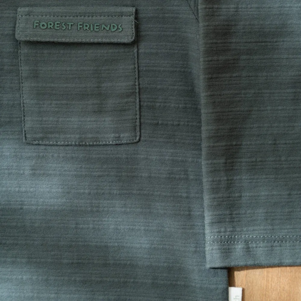 Little Dutch Shirt lange mouw - Groen - Forest Friends