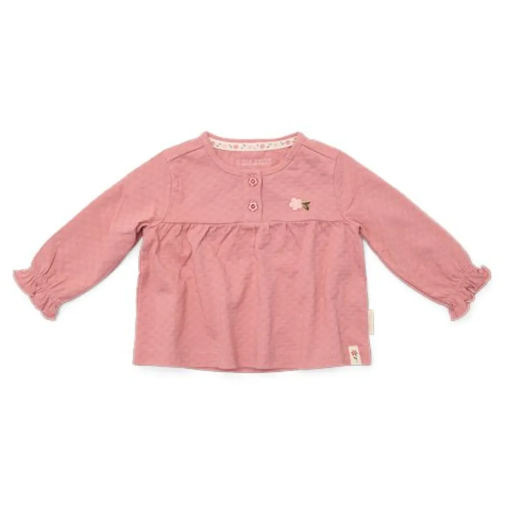 Little Dutch Shirt lange mouw - Roze - Fairy Garden