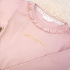 Little Dutch Shirt lange mouw - Ruches - Roze - Fairy Garden