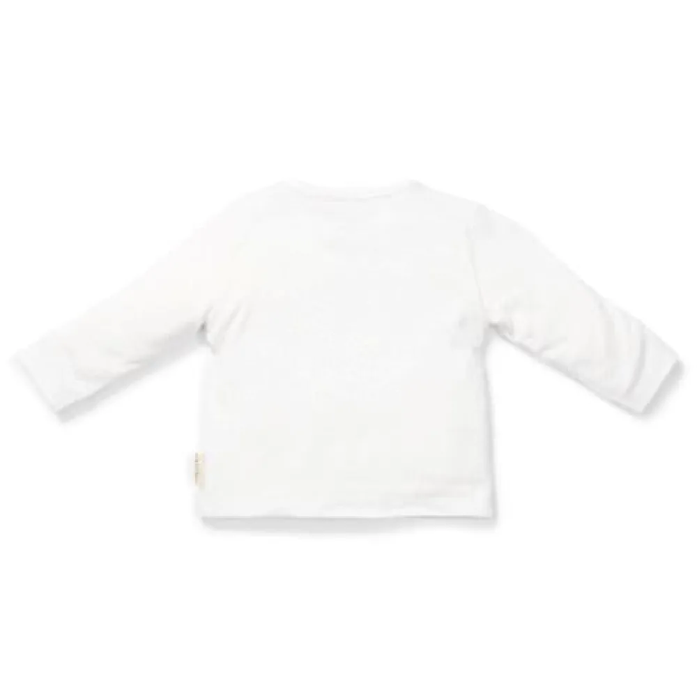 Little Dutch Shirt lange mouw - Wit - Newborn Naturals