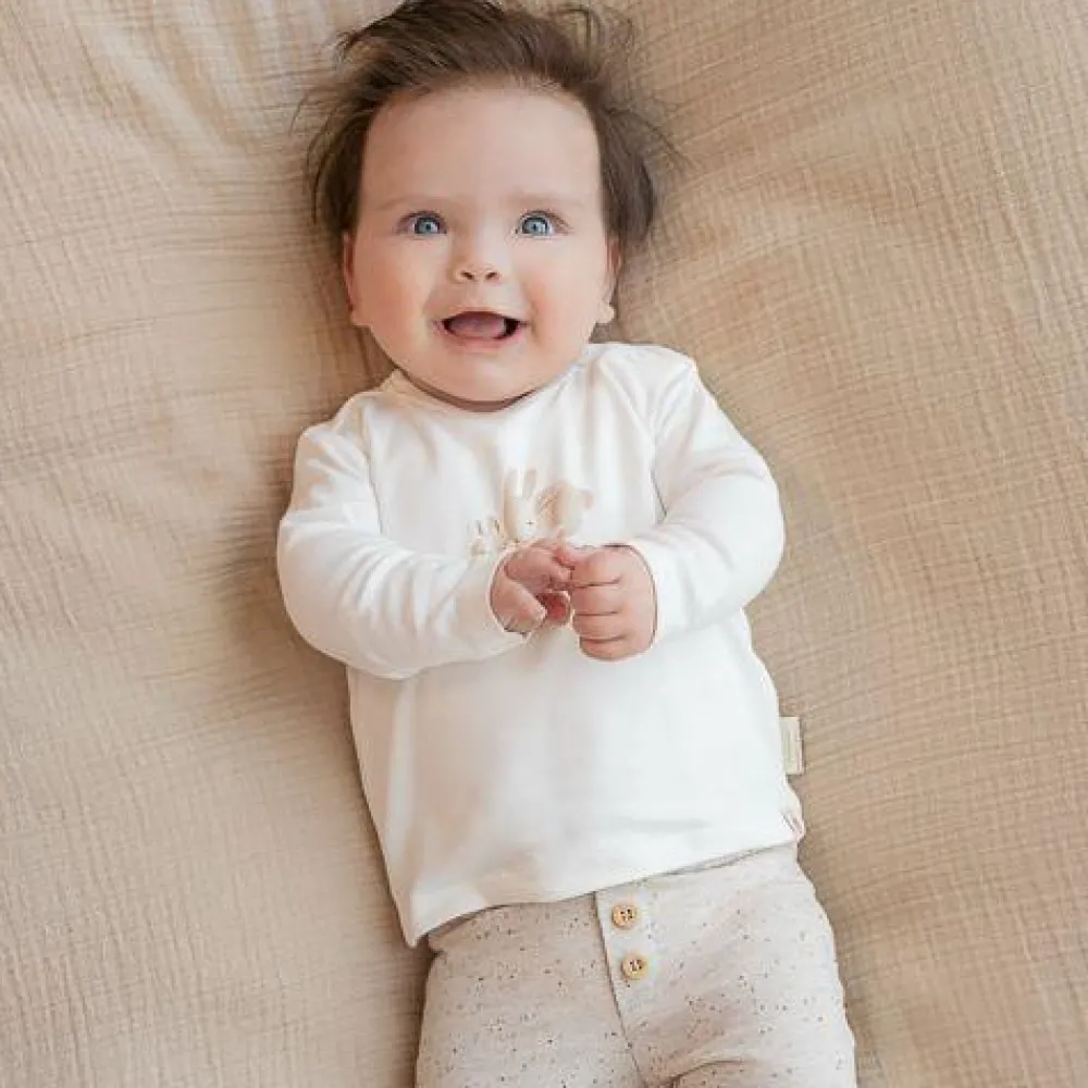 Little Dutch Shirt lange mouw - Wit - Newborn Naturals