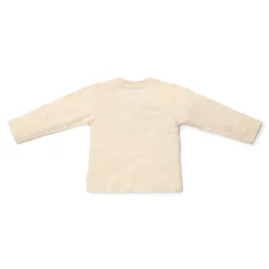 Little Dutch Shirt lange mouw - Zand - Forest Friends - Forest borduursel