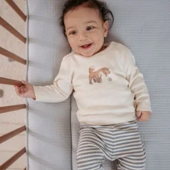 Little Dutch Shirt lange mouw - Zand - Forest Friends - Vosje