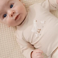 Little Dutch Shirt lange mouw - Zand - Newborn Naturals - Little Goose