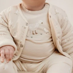 Little Dutch Shirt lange mouw - Zand - Newborn Naturals - Little Goose