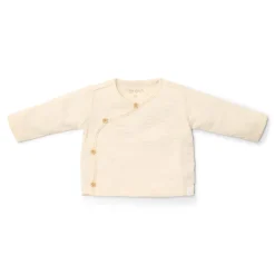 Little Dutch Shirt overslag lange mouw - Beige - Newborn Naturals