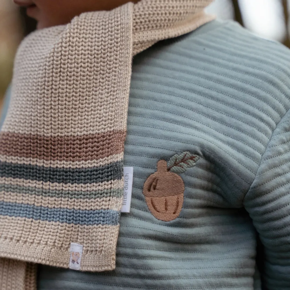 Little Dutch Sjaal - Bruin - Maat one size - Forest Friends - Stripe