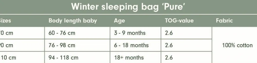 Little Dutch Slaapzak winter 70 cm Pure Pink Blush