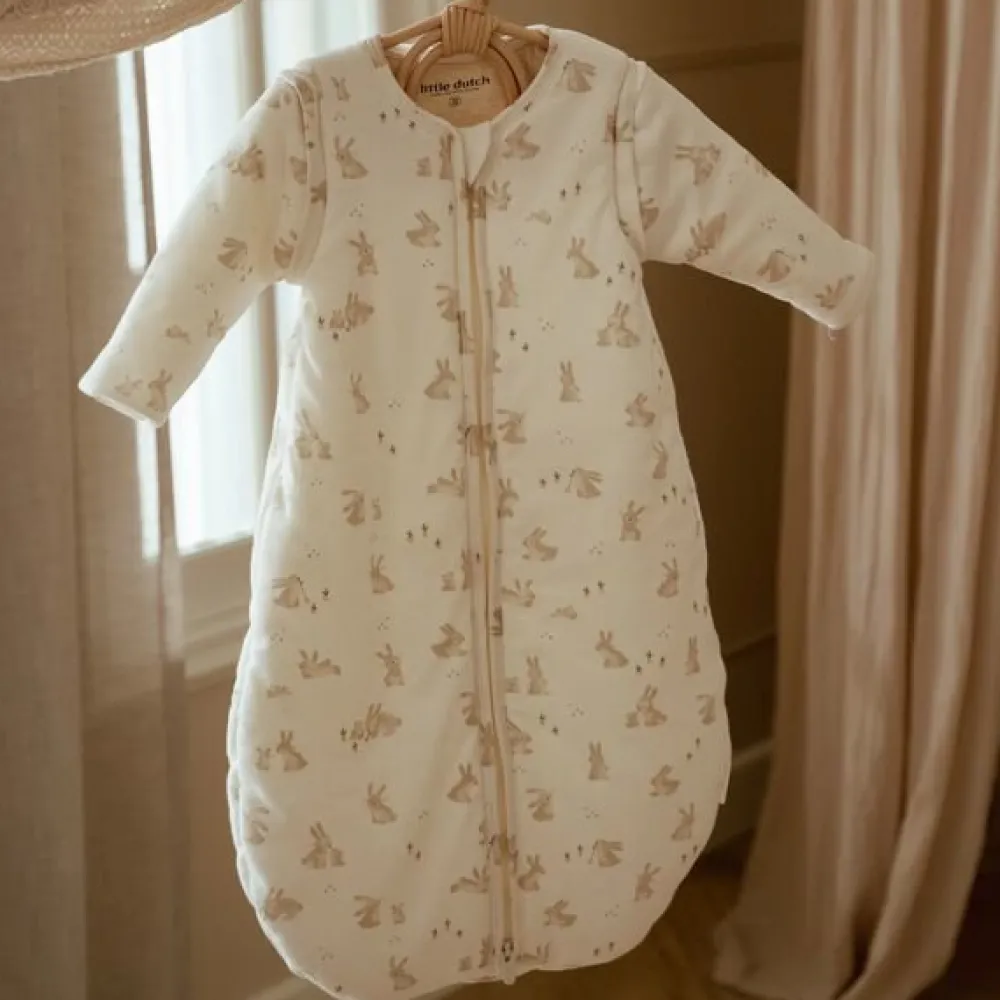 Little Dutch Slaapzak winter – Wit – Maat 70 cm – Newborn Naturals – Baby Bunny