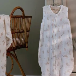 Little Dutch Slaapzak zomer – Wit – Maat 90 cm – Newborn Naturals – Baby Bunny