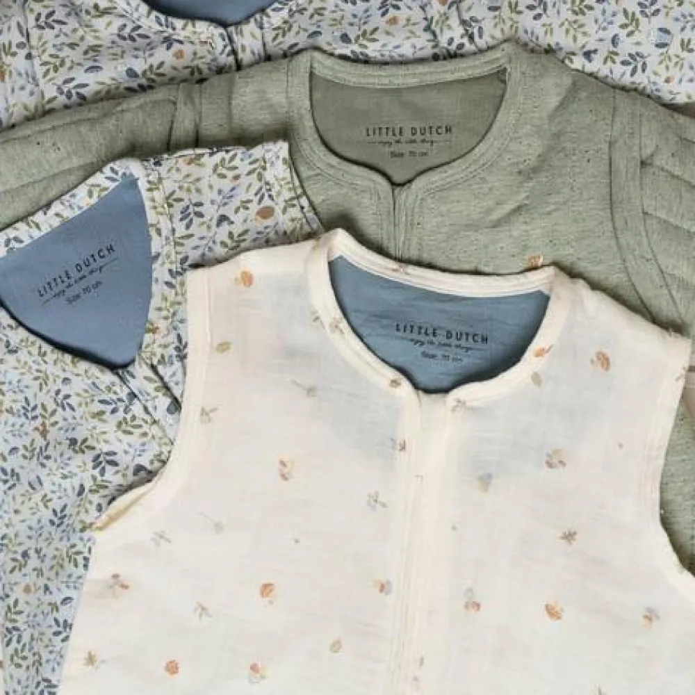 Little Dutch Slaapzak zomer hydrofiel 90 cm - Wit - Maat 90 cm - Forest Friends - Forest Treasures