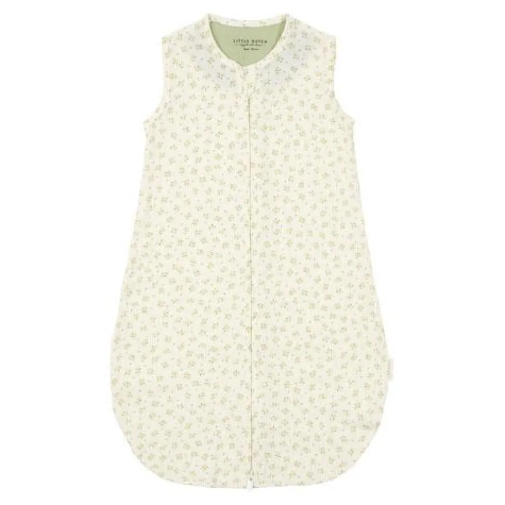 Little Dutch Slaapzak zomer hydrofiel 110 cm - Groen - Maat 110 cm - Essentials - Blueberry Leaves