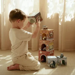 Little Dutch Stapelblokken met auto's – Meerkleurig – Essentials