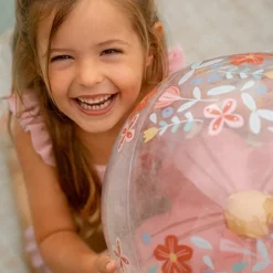 Little Dutch Strandbal 3D Figuur Pink Flowers