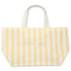 Little Dutch Strandtas - Geel - Maat one size - Stripe