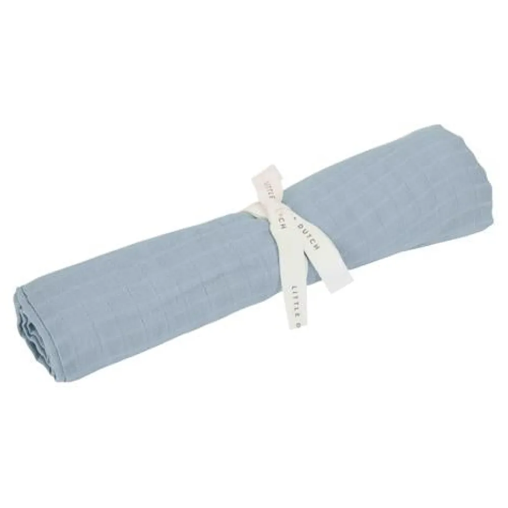 Little Dutch Swaddle - Blauw - Maat 120 cm - Essentials