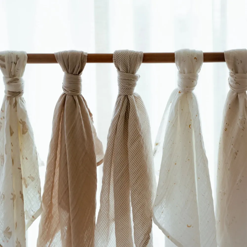 Little Dutch Swaddle - Wit - 120 cm - Newborn Naturals - Baby Bunny