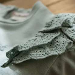 Little Dutch Sweater - Ruches -  Groen - Fairy Garden