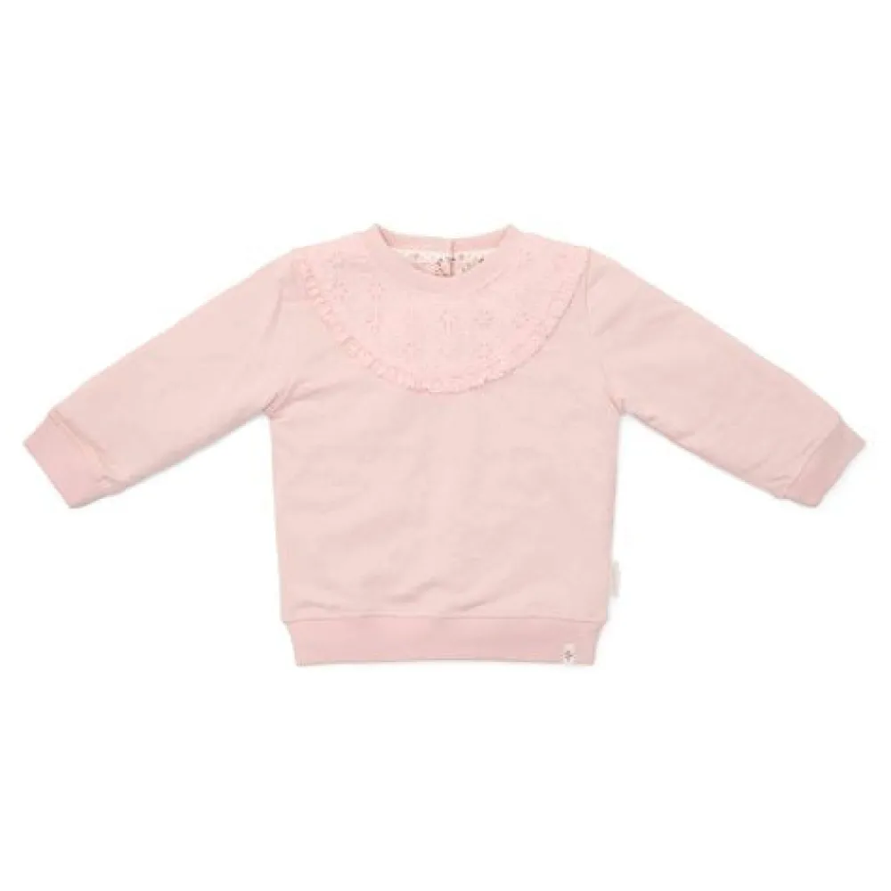 Little Dutch Sweater - Ruches - Lichtroze - Fairy Garden