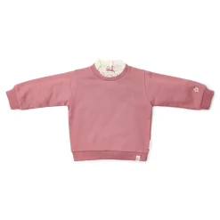 Little Dutch Sweater met kraag - Roze - Fairy Garden
