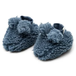 Little Dutch Teddy slofjes - Blauw - Newborn Naturals