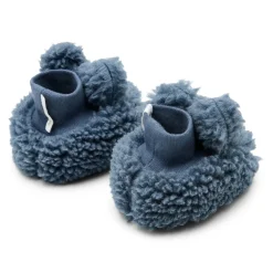 Little Dutch Teddy slofjes - Blauw - Newborn Naturals