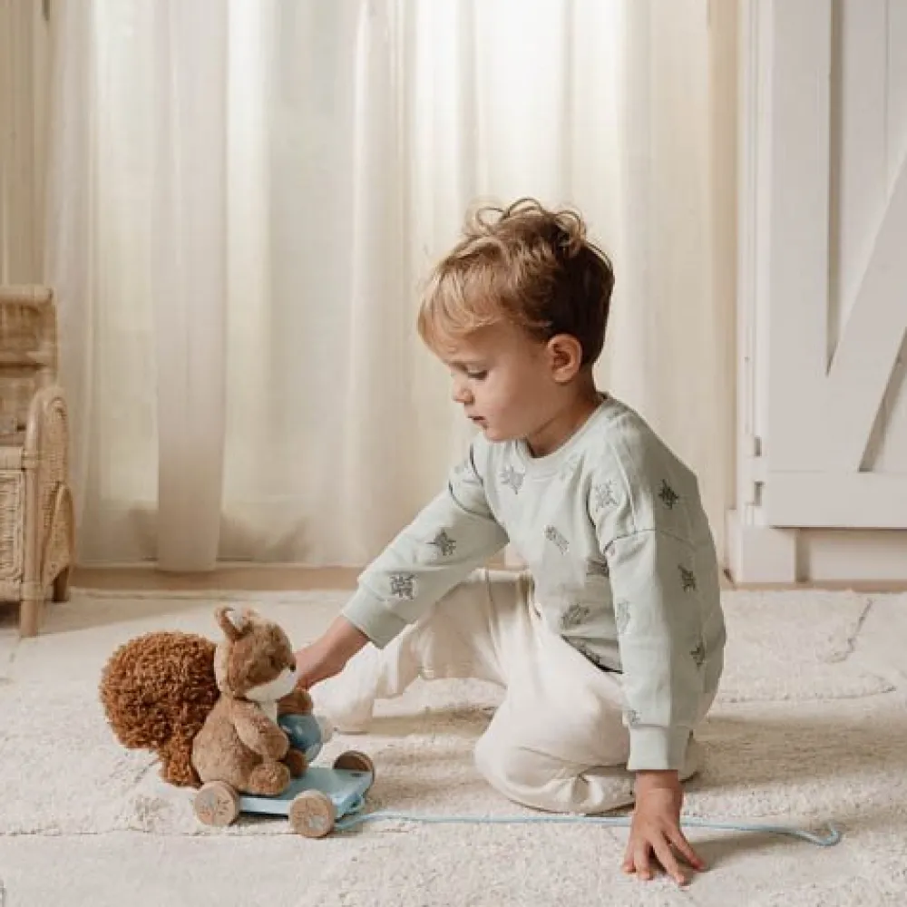 Little Dutch Trekdier Eekhoorn - Blauw - Forest Friends