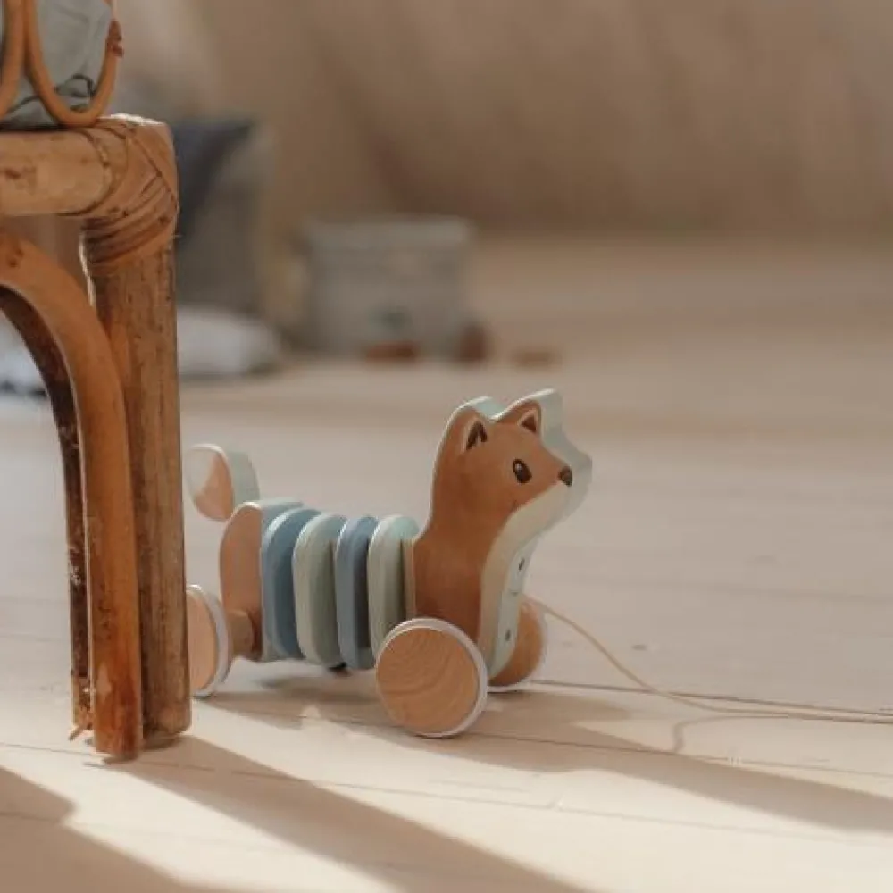 Little Dutch Trekdier Vos - Blauw - Forest Friends