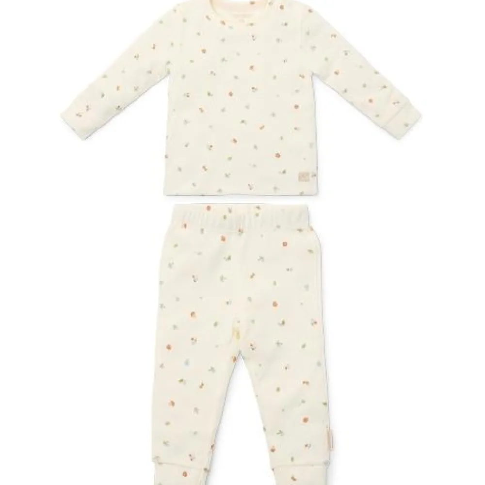 Little Dutch Tweedelige pyjama - Wit - Forest Friends - Forest Treasures