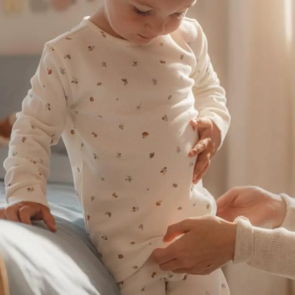 Little Dutch Tweedelige pyjama - Wit - Forest Friends - Forest Treasures