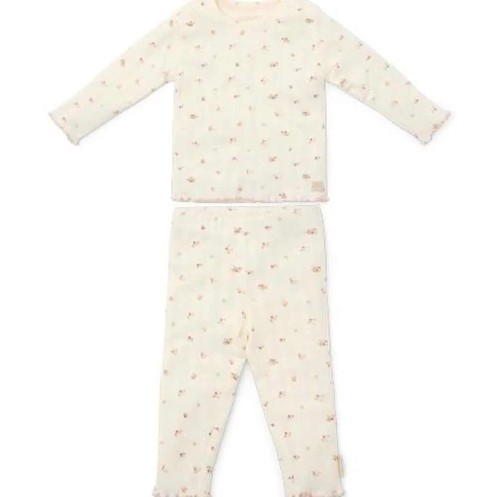 Little Dutch Tweedelige pyjama - Wit - Fairy Garden - Fairy Blossom