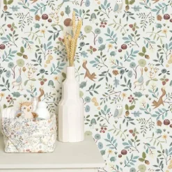 Little Dutch Vliesbehang - Meerkleurig - Forest Friends - Forest Wonders